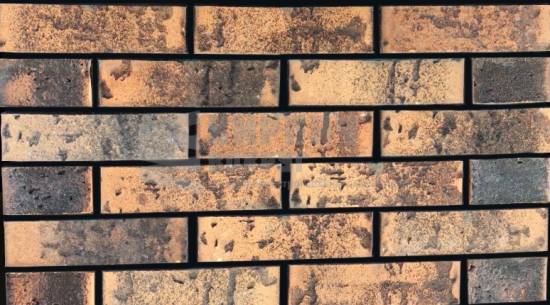 Кирпич Клинкерный Экоклинкер, Песочный, Посыпка Нептун, Накат Рославль